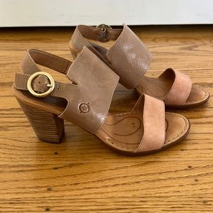 Born Heels Beige / Tan Size 7